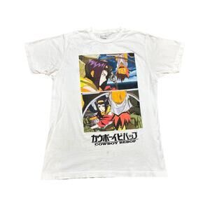 Cowboy Bebop Anime Graphic Short Sleeve T Shirt Men's Medium Sunrise